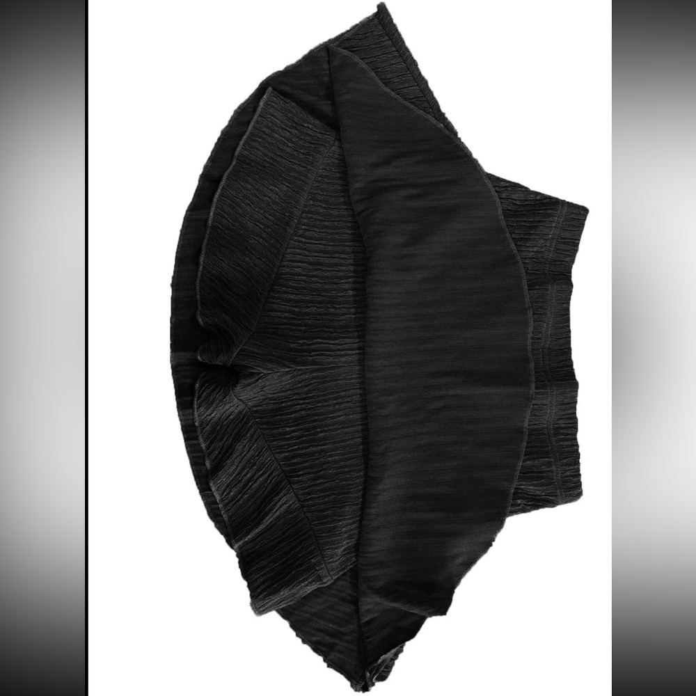 Black Ribbed Two-Piece Set - Picture 6 of 7